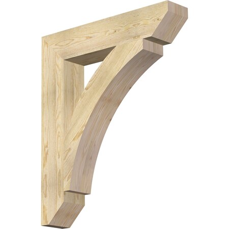 Ekena Millwork Thorton Slat Rough Sawn Bracket, Douglas Fir, 6"W x 32"D x 38"H BKT06X32X38THR06RDF
